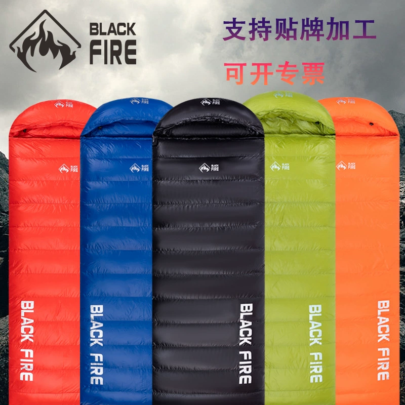 Travel handheld sleeping bag for adults with down, increased thickness
