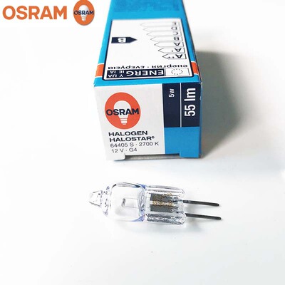 [欧司朗/OSRAM 卤素灯泡 12V5W G4 64405S 卤钨血球仪横灯丝米泡]