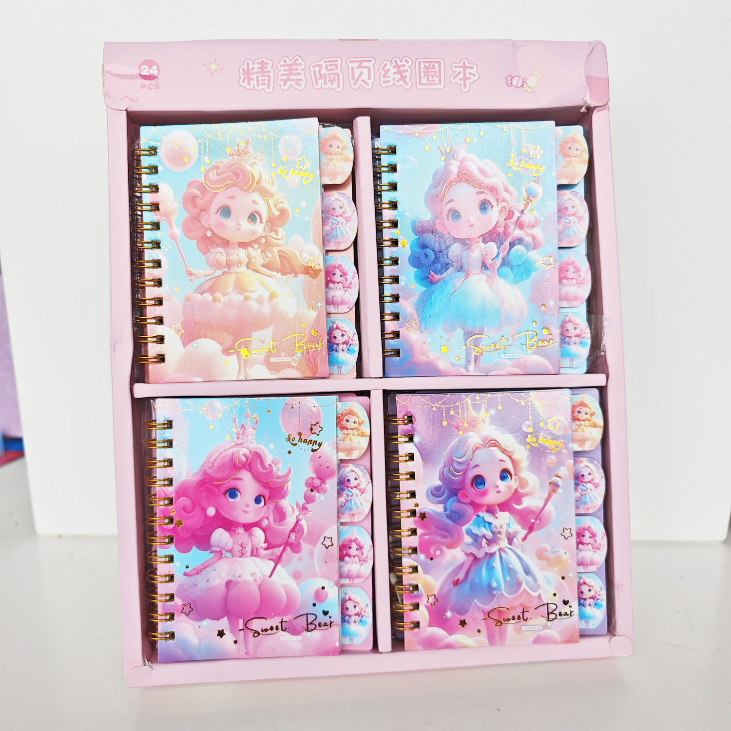 Creativo nuevo libro de círculo de línea Stitch de dibujos animados de alto valor Stitch libro de cuentas portátil para estudiantes al por mayor