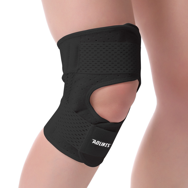 Actualización de cuatro resortes rodillas delgadas correr baloncesto deportivo lesiones articulaciones cinturón de protección de rodilla menisco transpirable