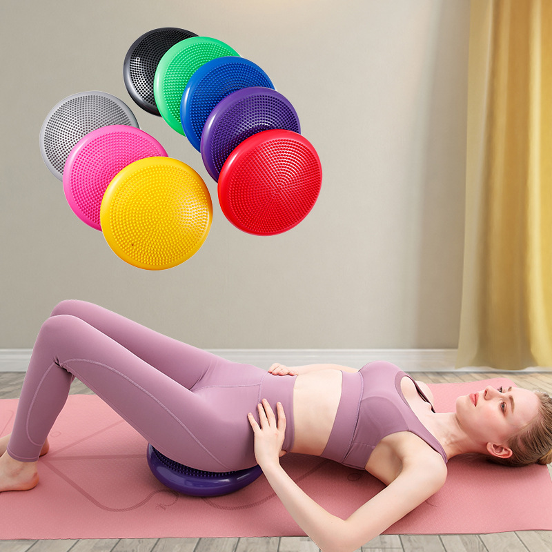 Yoga Balance Ball Fitness Massage Semicircle Foot Balance Pad Thickeneded Training Soft Pad Adult Foot Rehabilitation Kidsren