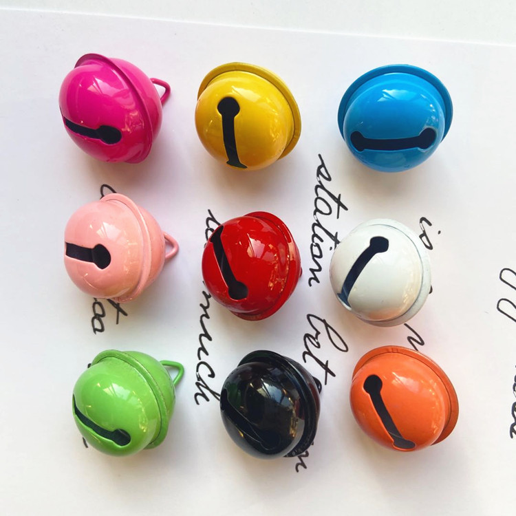 Painted Candy Colorful 22mm Colorful Pet Small Round Bell DIY Keychain Accessories Christmas Metal Pendant Bell Painted Candy Colorful 22mm Colorful Pet Small Round Bell DIY Keychain Accessories Christmas Metal Pendant Bell