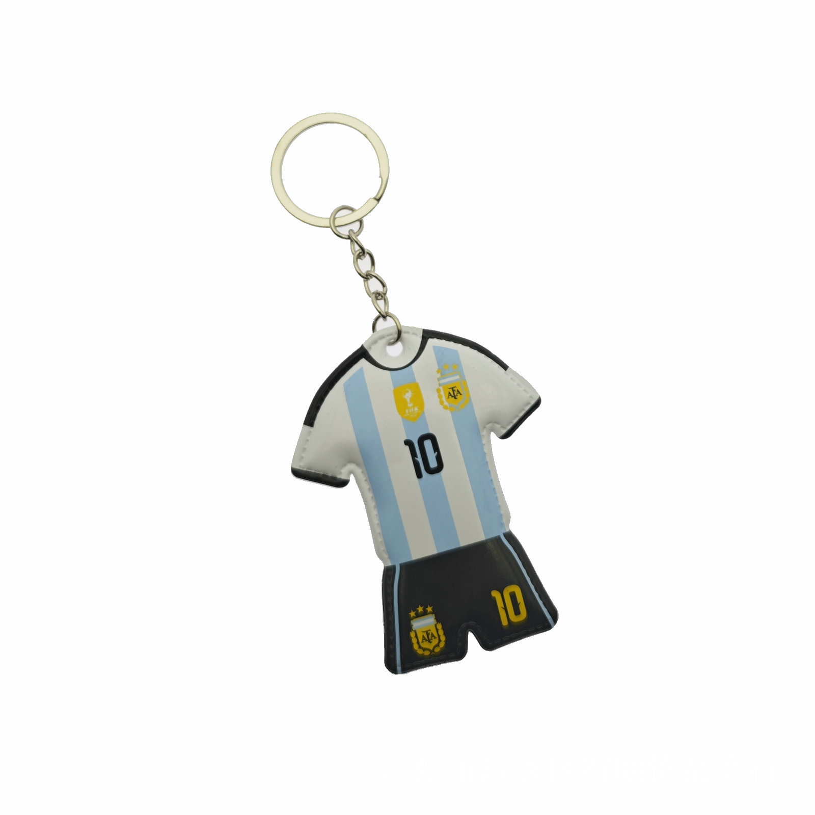 Llavero de Camiseta de Fútbol de PVC para Aficionados