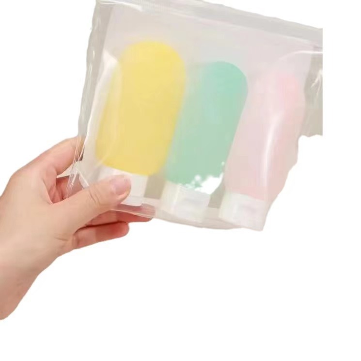 Bolsa de botella de viaje, juego de lavado, maquillaje, champú, gel de ducha, cuidado de la piel de viaje portátil, crema de manos, bolsa de embalaje