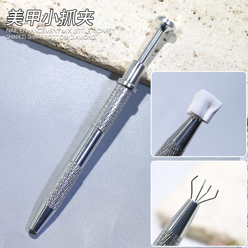 Small grab clip press clip jewelry drill nail tool wholesale grab pen clap glue gradient sponge nail art special Small grab clip press clip jewelry drill nail tool wholesale grab pen clap glue gradient sponge nail art special