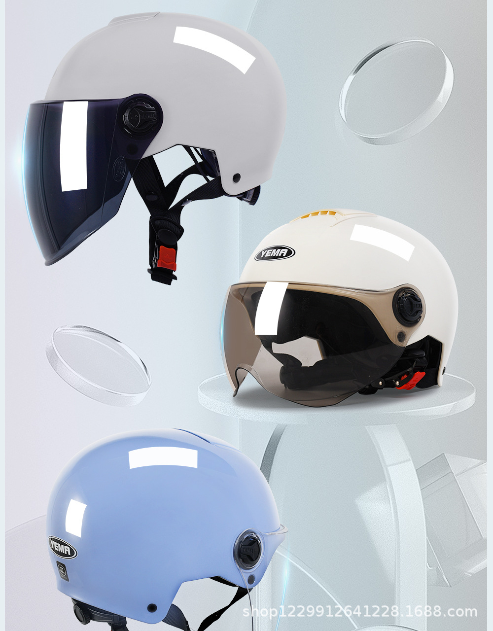 Mustang Helmet Electric Vehicle Women's Model Summer Sun Protection 3C Certified Half Helmet Summer Electric Motorcycle Men's Safety Helmet
