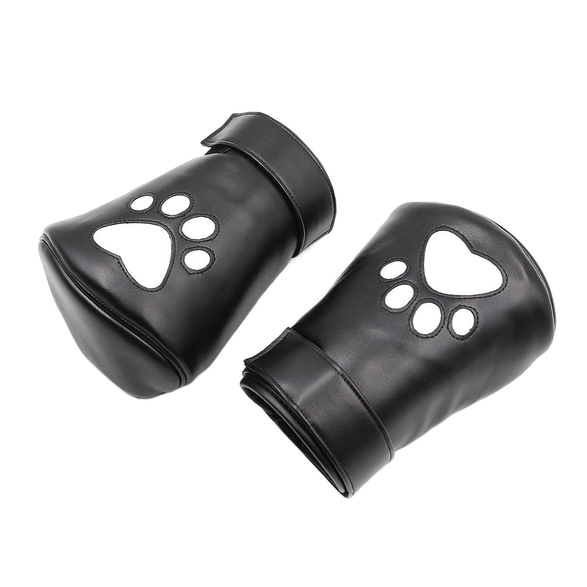 Suministrados directamente por el fabricante, productos eróticos SM, guantes con forma de pata de perro con diseño de flor de ciruelo, accesorios para disfraces de CD, guantes con forma de pata de oso, juguetes alternativos.
