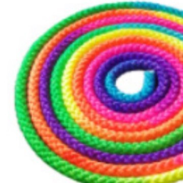 Seven-Colorful Nylon Professional Artistic Gymnastics Rope for Adults and Children Sports Dance Competition Training Fitness Rope