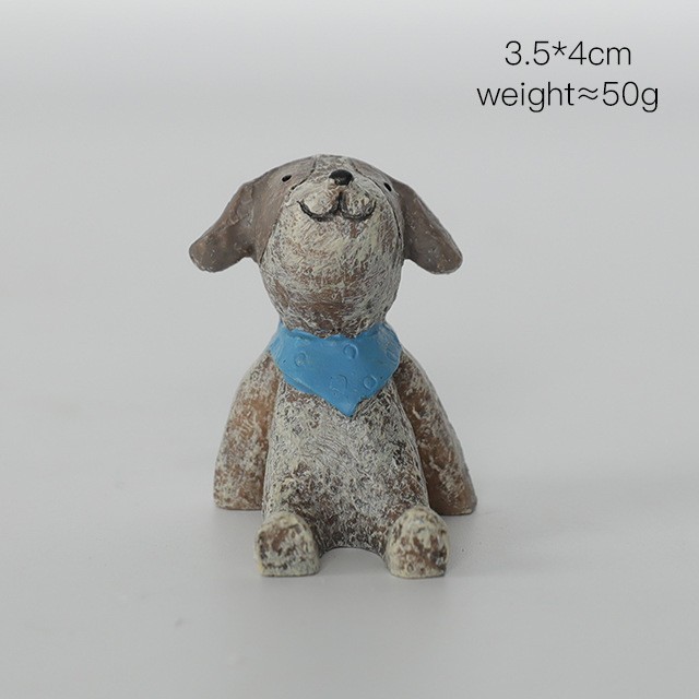 456-7 강아지 블루 스카프