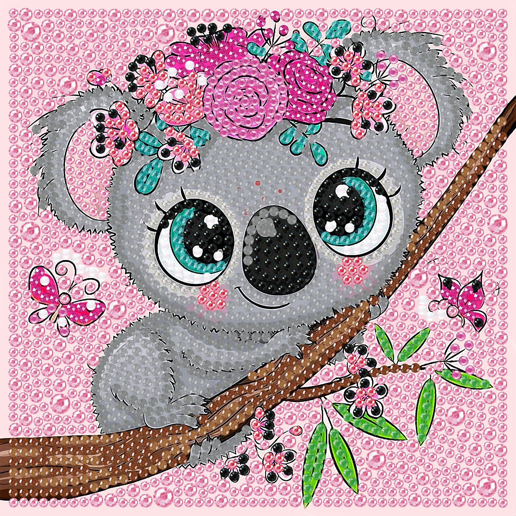 DS21 single cartoon diamond painting (with frame 15*15cm)