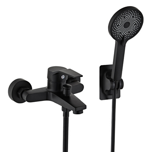 All-copper shower faucet hot and cold water mixing valve bathroom shower head shower set Sailuo triple bathtub faucet