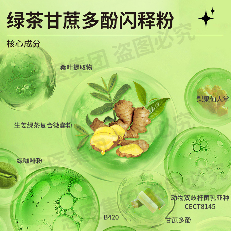 昼も夜も燃える代粉B420梨果サボテンアミノ酪酸食事果物野菜繊維緑コーヒー海藻粉|undefined