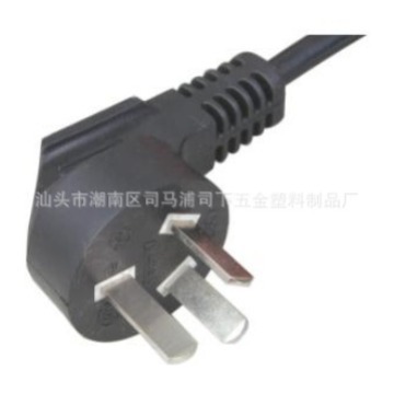 三插品字尾电源插头线 国标监控电源线 三芯电源线 电源插头线