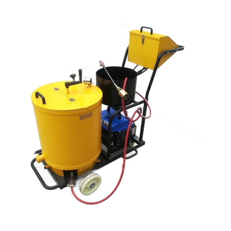 El fabricante de la máquina de llenado de pegamento asfáltico tipo 60 empuja a mano la máquina de llenado de carreteras, el equipo de mantenimiento de carreteras, la pequeña máquina de llenado y sellado de 60 litros