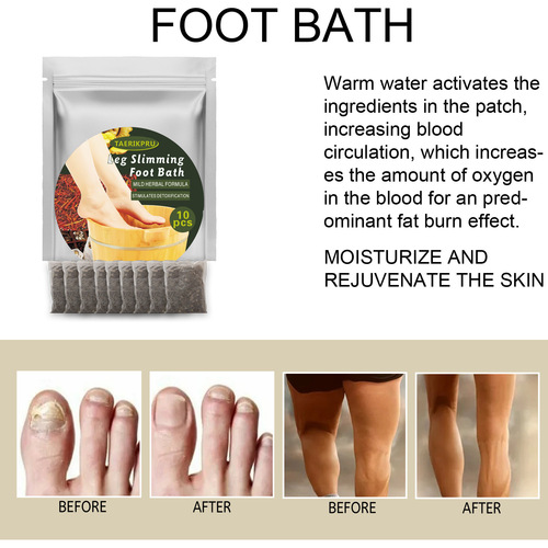 Cross-border exclusive mugwort foot bath package with ginger foot soak to relieve calf muscle tension, dispel dampness and cold, foot care bath