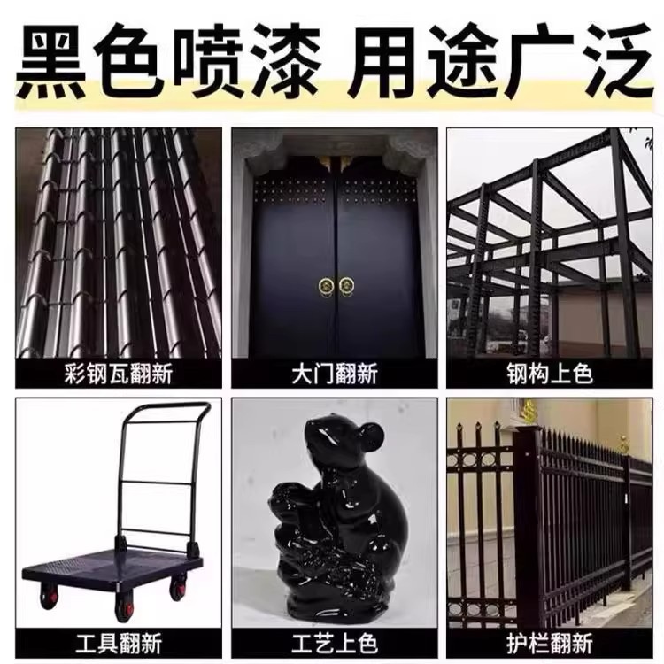Refurbished anti rust and anti-corrosion special black self painted black paint matte black paint do