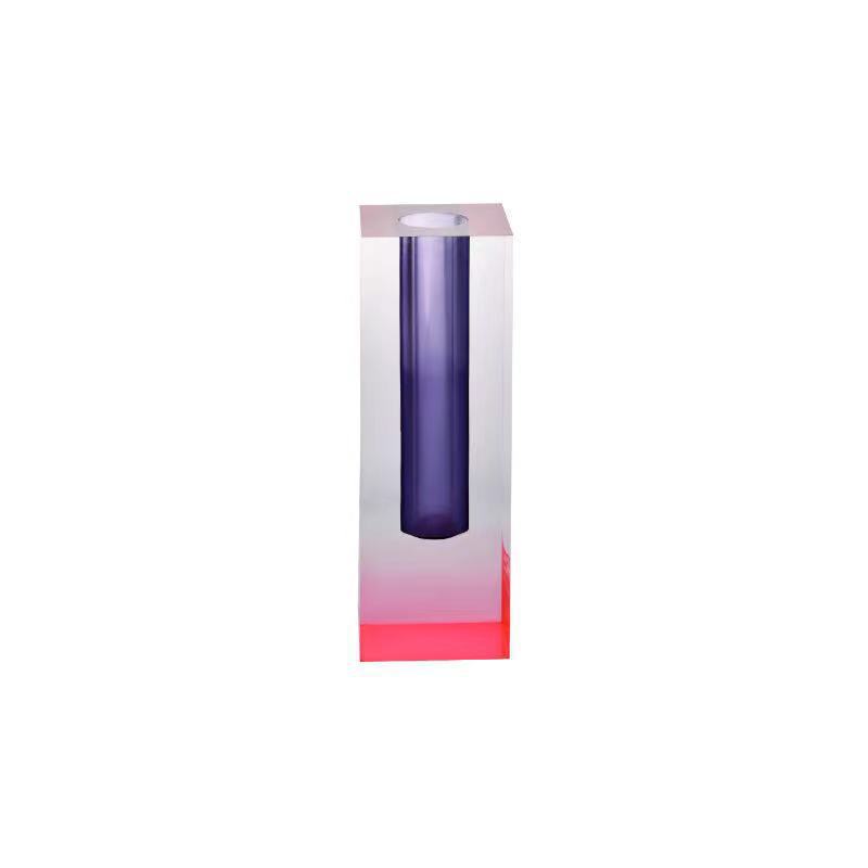 400g Weight Vase Home Textiles & Decor Type 1 Piece Quantity Glass Material Gradient Color Pattern All Seasons Season Simple Style Style Simple Style Gradient Color Glass Vase Artificial Flowers 16