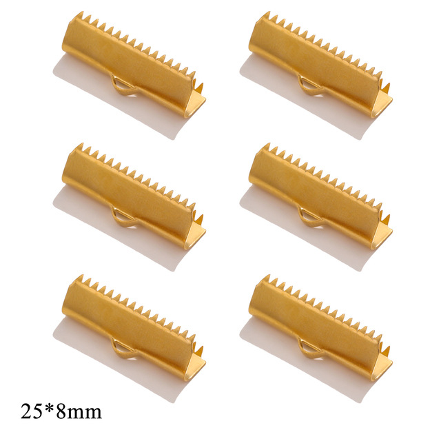 Acero inoxidable rizado grano hebilla punta hebilla acero titanio DIY joyería pulsera clip collar pulsera conector accesorios al por mayor