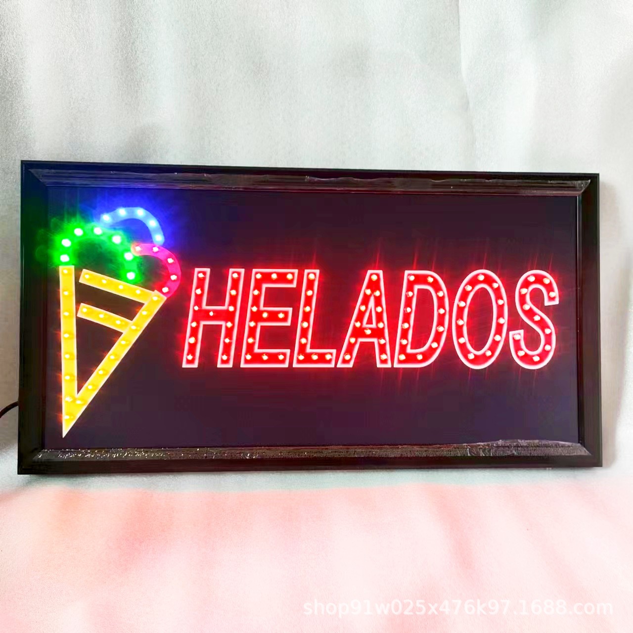 电子广告牌LED发光灯箱LED HELADOS SIGN 门头闪烁招牌