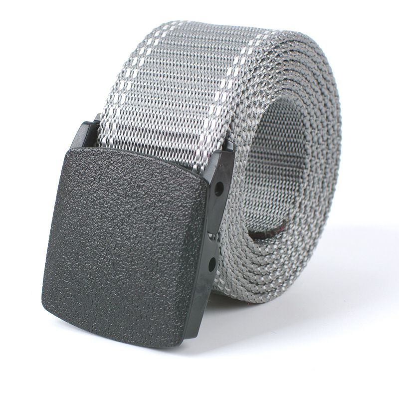 Cinturón de Nylon/Lona Unisex, Hebilla Automática, Estilo Militar/Casual