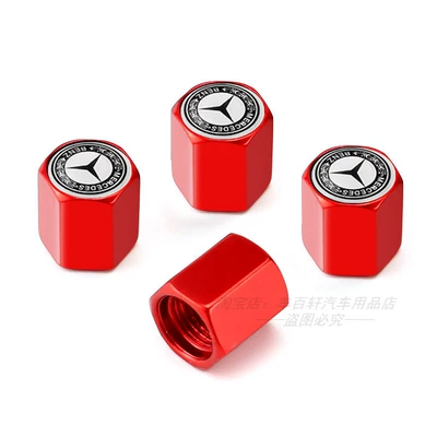 valve GLE GLA GLC GLS - aluminum-alloy-red-black-and-white-wheat-ears-4-pieces
