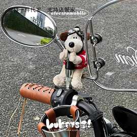 电动车装饰小配件公仔娃娃摩托车装饰玩偶电瓶车后视镜装饰摆件挂