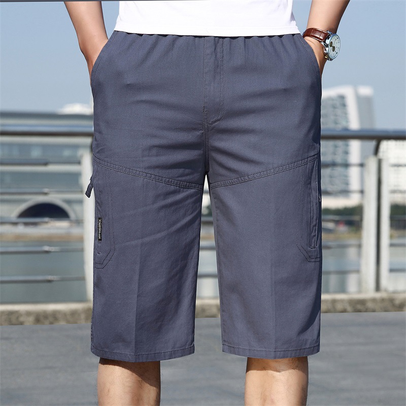 Cotton men's 2021 summer trendy seven shorts loose thin five point shorts, multi-color work clothes and horse pants for_voghion.com