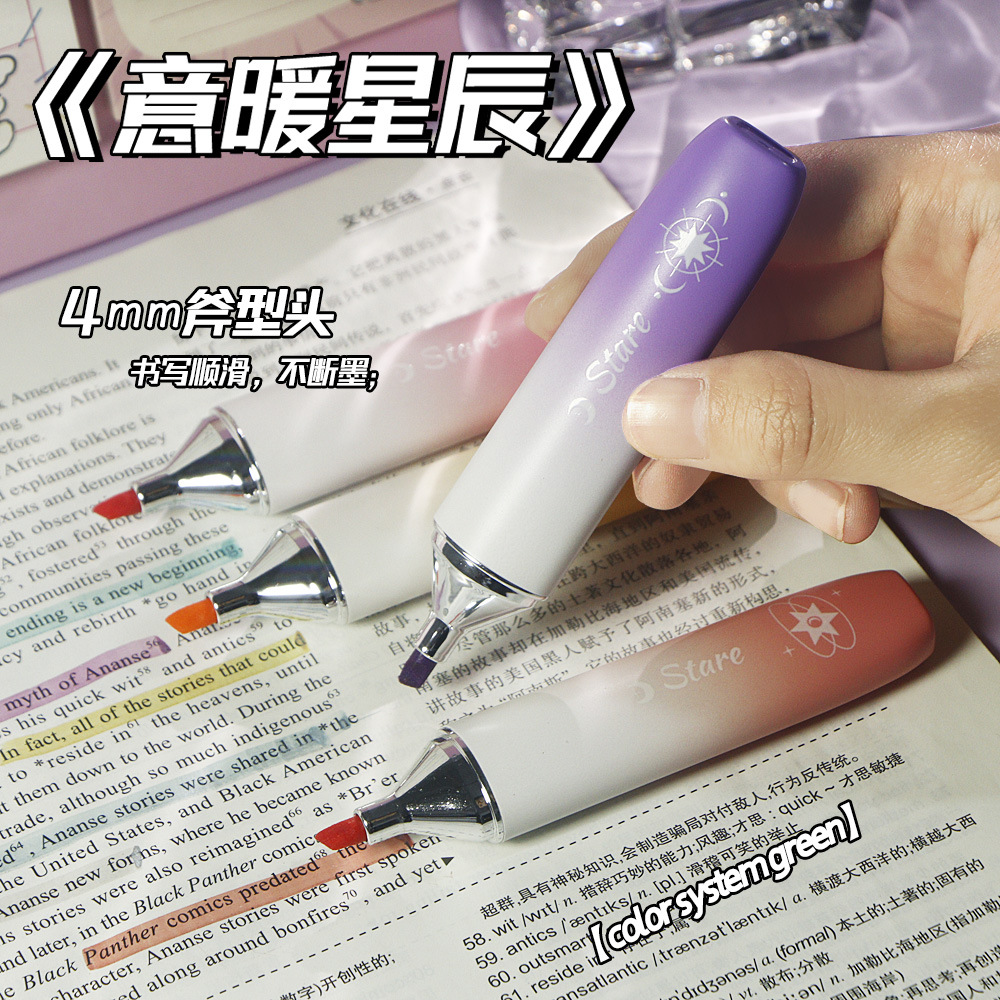 Color gradiente de protección de ojos puntero de resaltador puntero de resaltador de gran capacidad puntero de resaltador de cuchilla