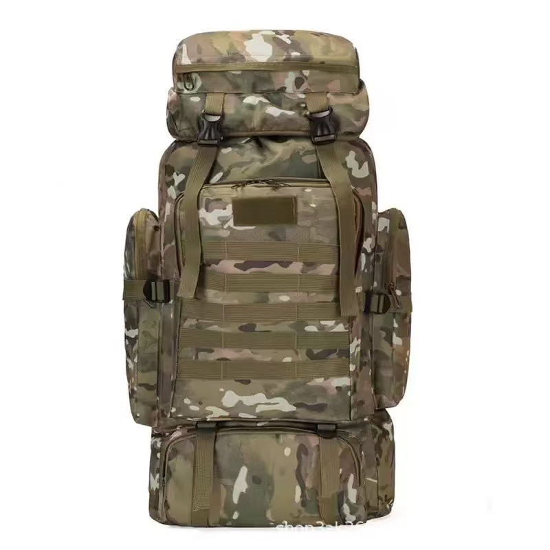 Mochila impermeable multifuncional transfronteriza, subcontratación de senderismo, bolsa de camping y montañismo, mochila de viaje de gran capacidad, bolsa de camuflaje
