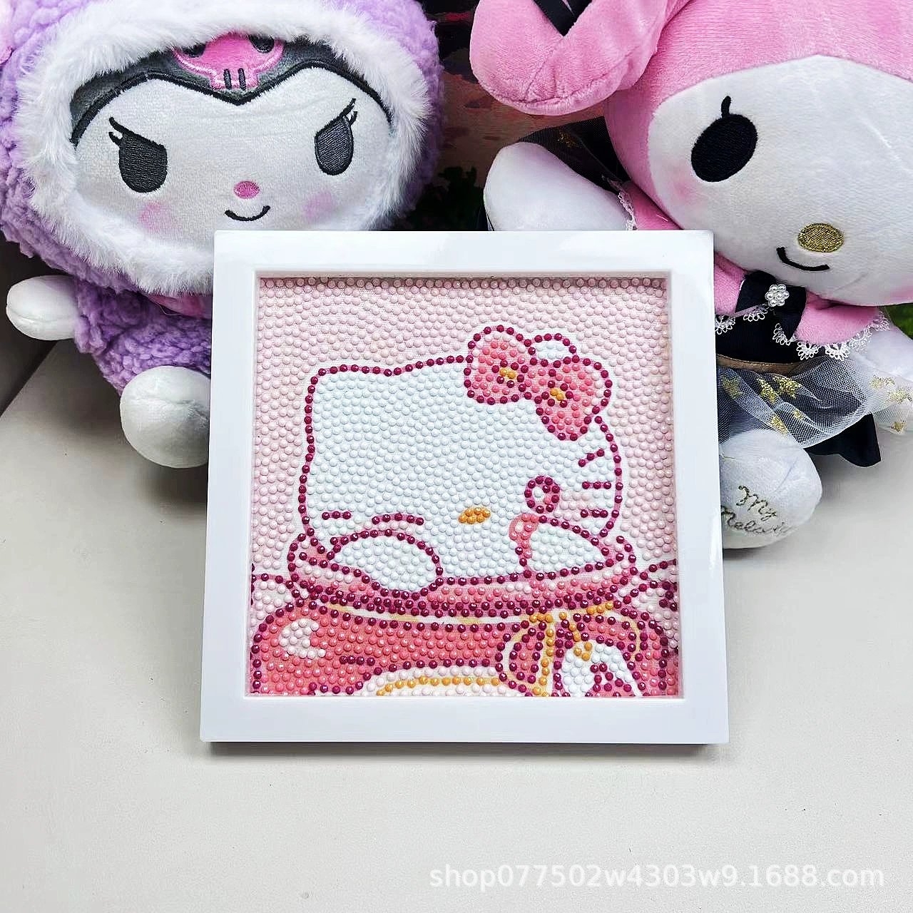 DIY-набор для алмазной мозаики 17×17 см, пластиковая рама, дизайн щенок, полный набор инструментов для кладки