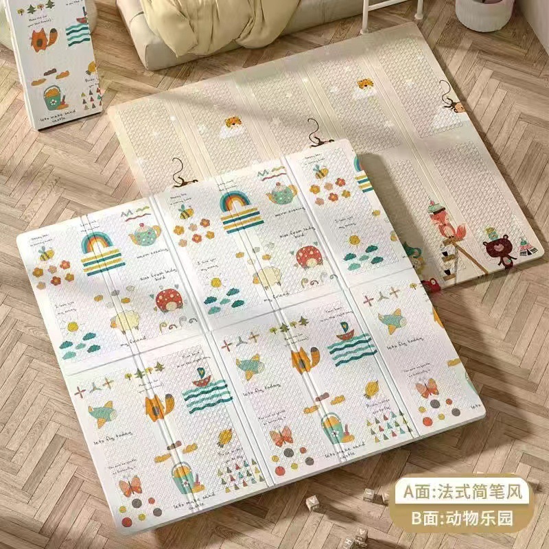 這いパッド赤ちゃん厚手赤ちゃん這いパッド家庭のリビングルームe折りたたみ可能な無味無泡マット|undefined