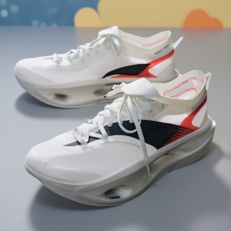 Foreign trade flying electric 5U carbon plate running shoes 4U ultra light shock absorption wear-resistant children's sports racing training running shoes