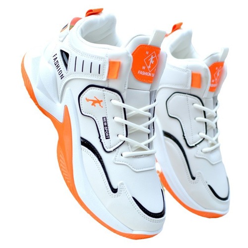 Men's Basketball Shoes Soft Leather High-Top Sports Shoes Waterproof and Slip-Resistant Running Shoes Student Basketball Shoes Dropshipping One Piece