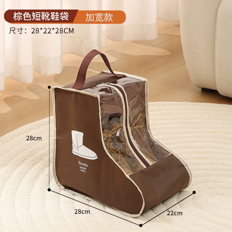 Bolsa de almacenamiento de zapatos con cremallera bolsa de zapatos de almacenamiento transparente PVC a prueba de humedad botas impermeables cubierta protectora bolsa de zapatos de almacenamiento