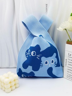 Knitted universal wrist bag, Korean style, Birthday gift