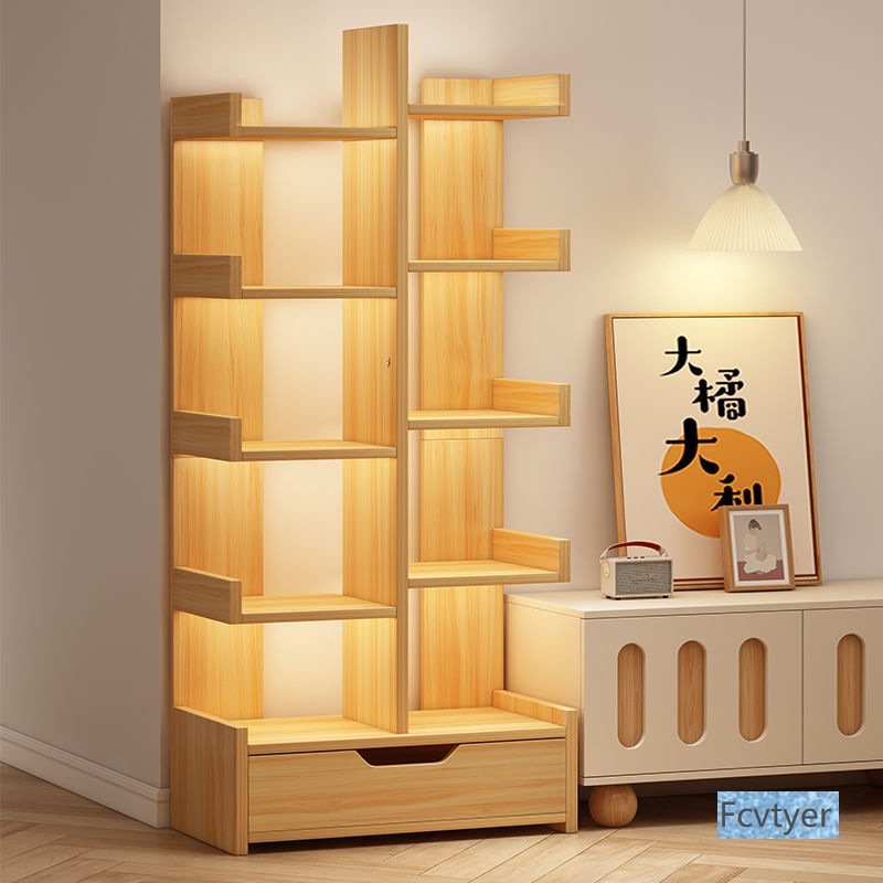 Bookshelf Floor-Standing Storage Rack Simple Small Bookshelf Household Internet Celebrity Book Storage Rack Display Shelf Living Room Storage Rack