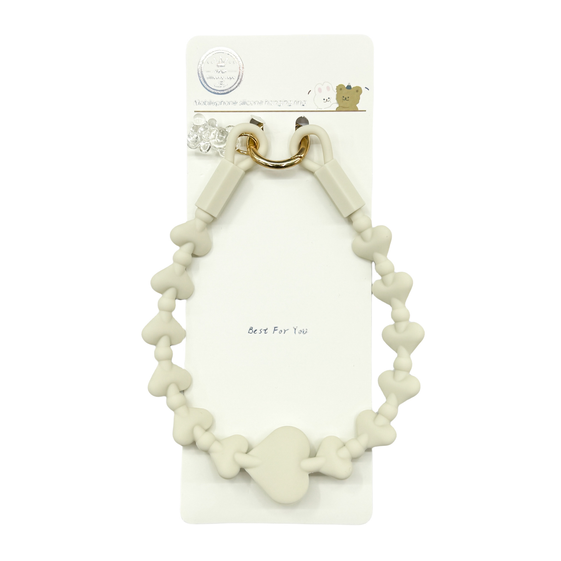 Buca hecha a mano ins viento de alta calidad cuerdas de teléfonos móviles amor pulsera de silicona cuerdas de moda de teléfonos móviles corto / adornos