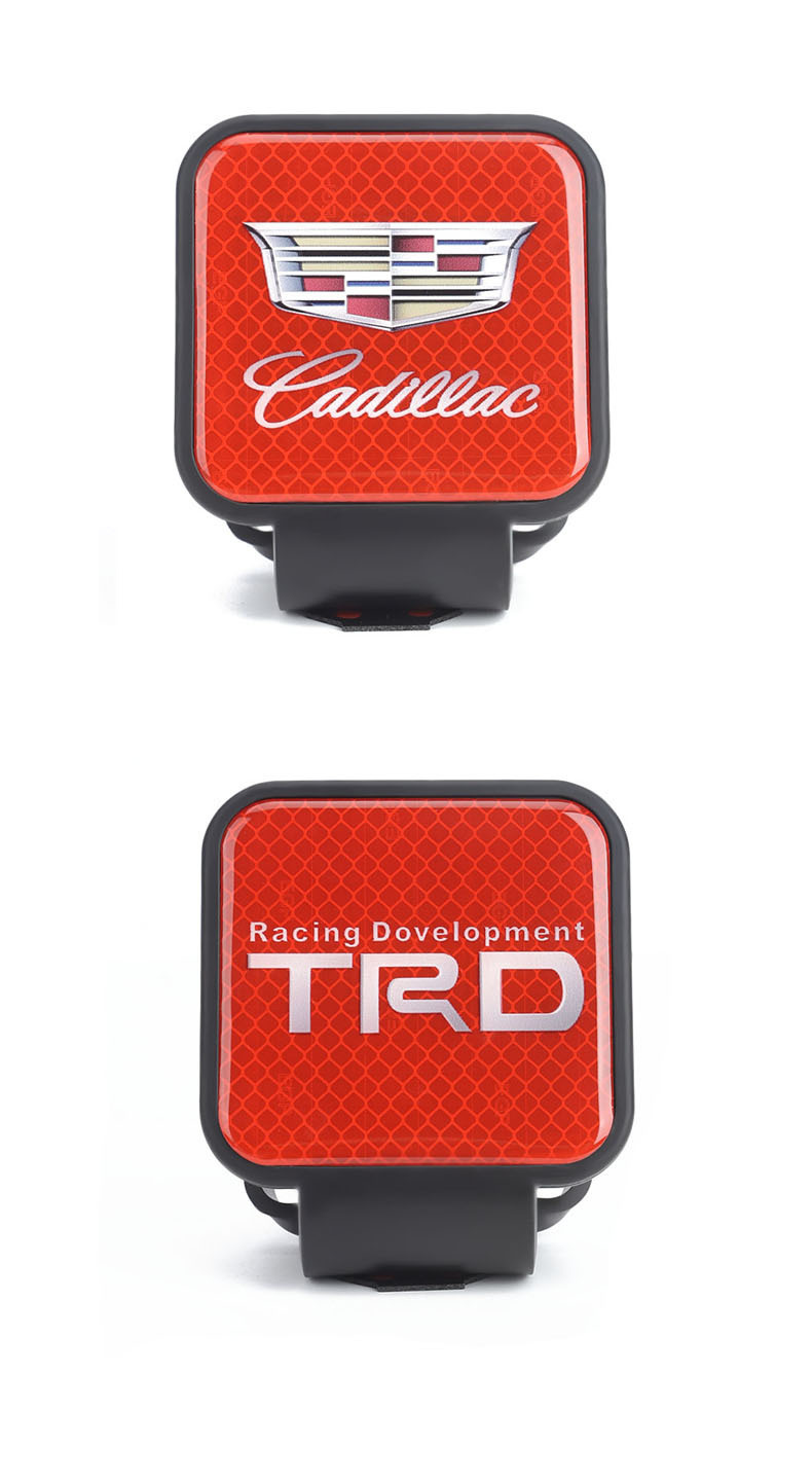 Cross-Border Car Modification Parts: Dust Cover for Trailer Hitch, Square Port Protective Cover, 2-Inch 51mm Towing Cover