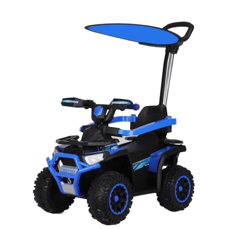 Coche eléctrico infantil de cuatro ruedas con música