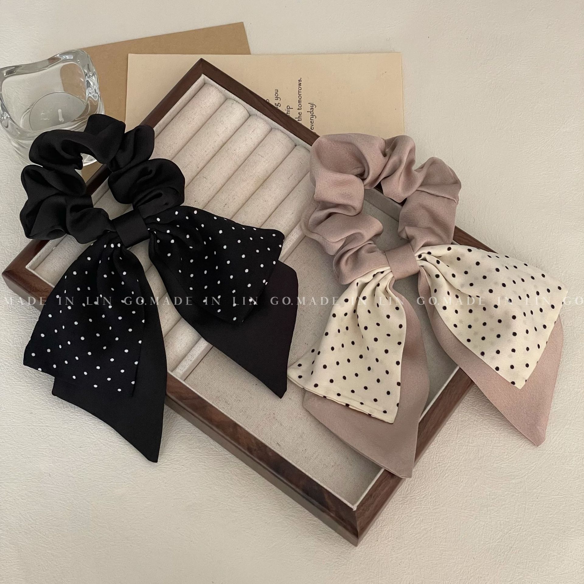 Flower Pattern Retro Flower Cloth Hair Tie