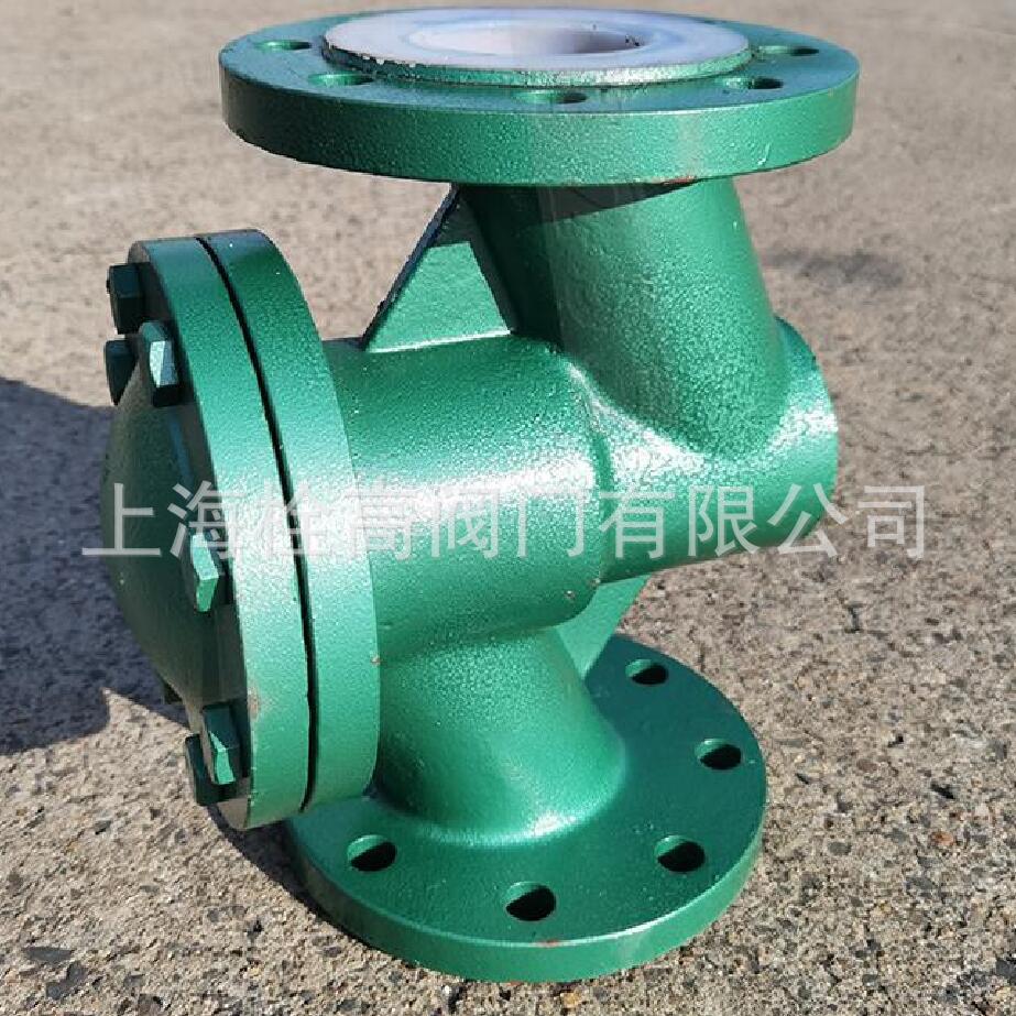 H41F46-16法兰全衬氟升降式止回阀 上海不锈钢全衬氟升降式单向阀