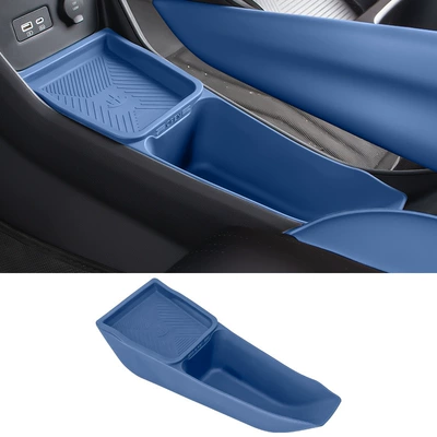 BYD Seagull Central Control Lower Car storage bag/box - seagull-upgraded-double-layer-storage-box-dark-blue-environmentally-friendly-silicone-no-specifications