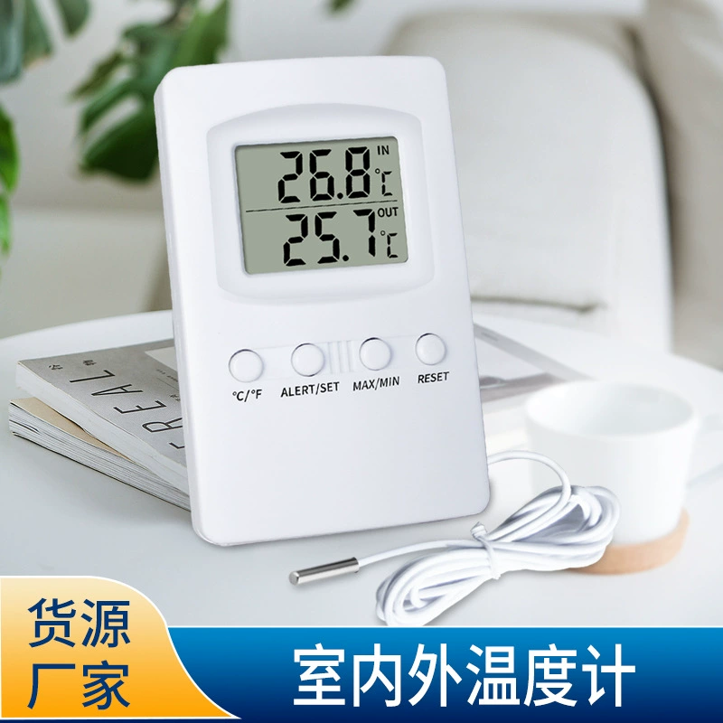Новый высокоточный бытовой комнатный термометр, точный измеритель температуры, электронный термометр с цифровым дисплеем и сенсорной линией, оптовая продажа