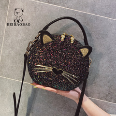 北包包源頭工廠包包2024新款可愛風貓咪設計感斜挎包甜美手提包