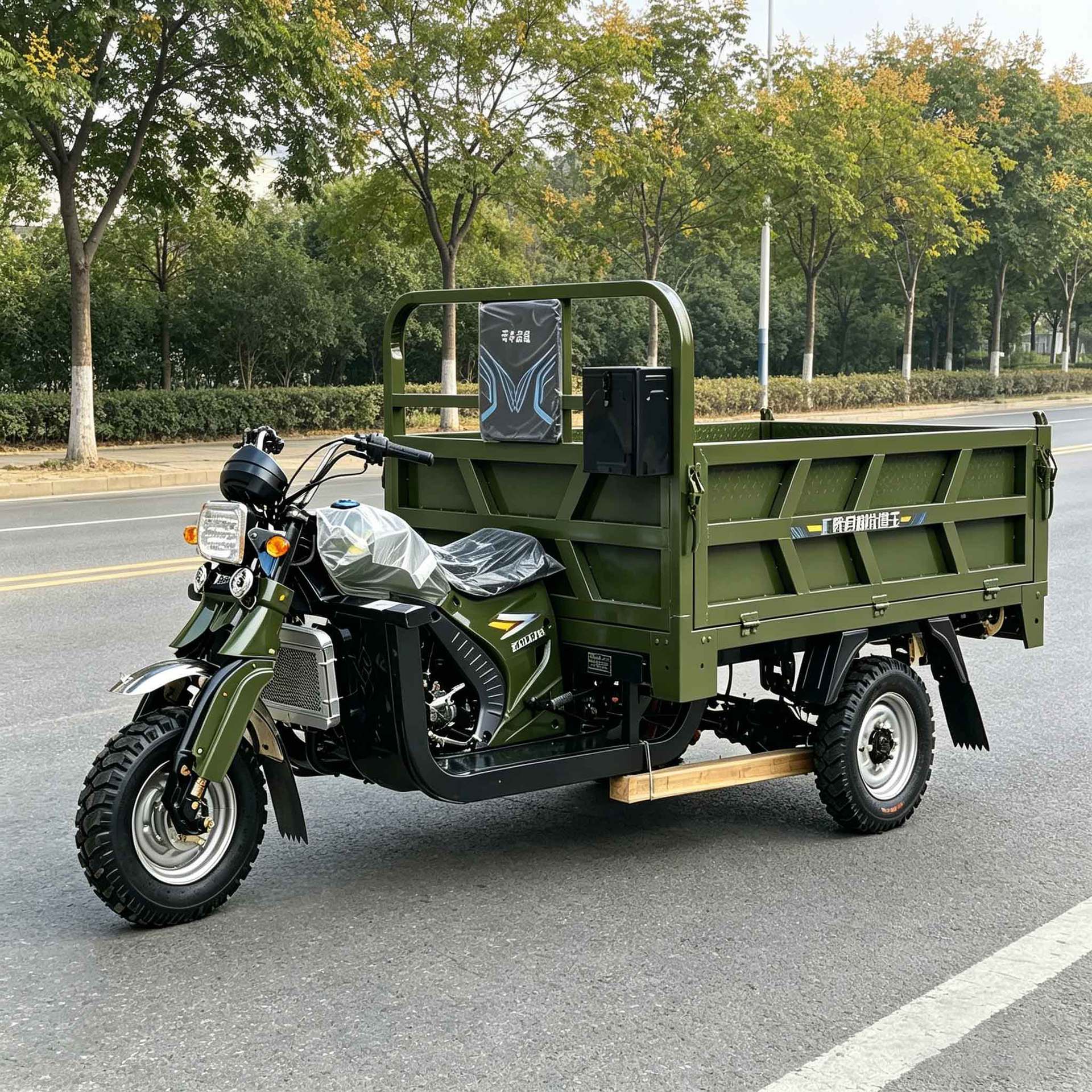 Cross-Border Export of Green Fuel-Powered Three-Wheeled Vehicles for Southeast Asia, Passenger-Carrying Vehicles with Canopy, Three-Wheeled Motorcycles