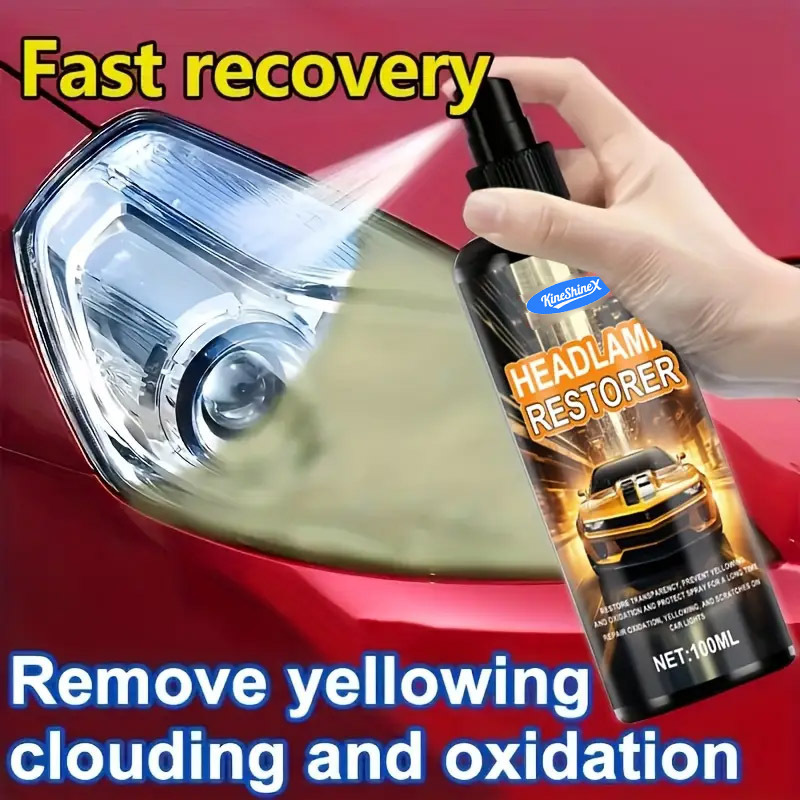 Professional Car Headlight Restorer Removes Yellowing Oxidation and Foggy Surface, Car Headlight Polishing Car Headlight Yellowing Remover