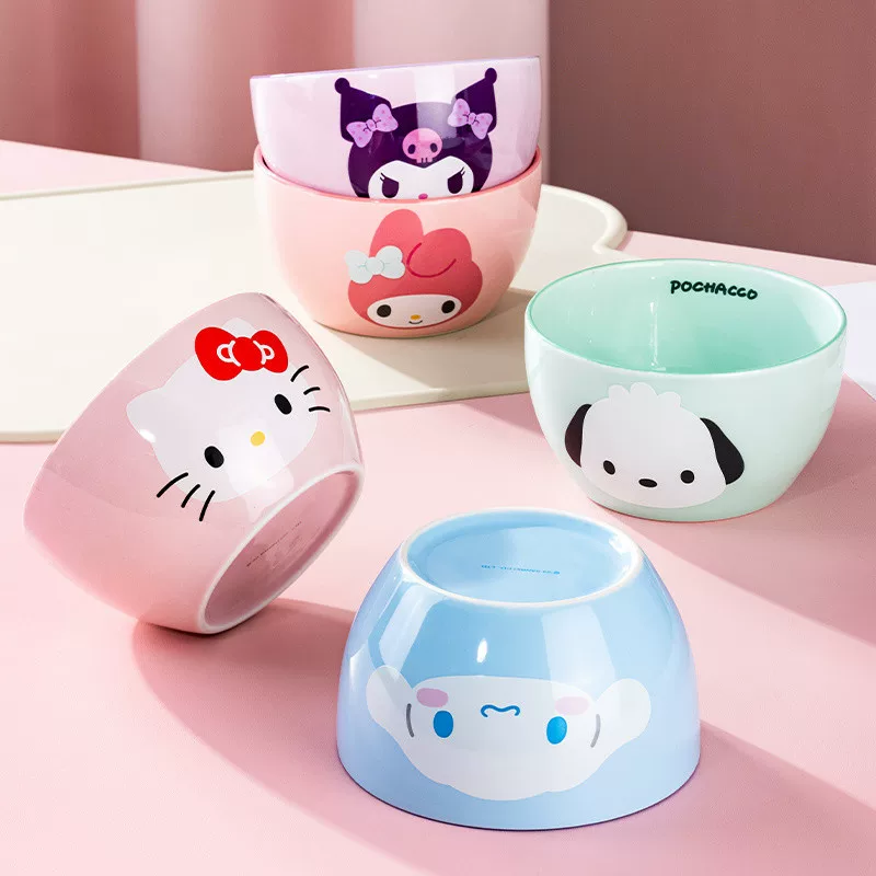 Hello Kitty, милая керамическая посуда для еды, для домашнего использования