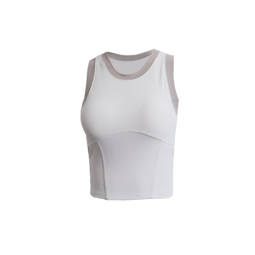 Sports bra shockproof and non-hanging high-strength outerwear summer backless top quick-dry yoga running top to make breasts look smaller