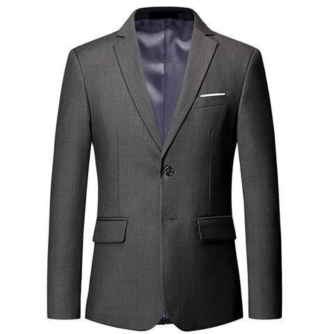 Traje de hombre de negocios casual traje blanco de dos botones estilo coreano delgado de talla grande vestido formal profesional de novio de moda