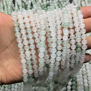 批发金丝玉天山翠散珠6-12mm圆珠老型珠可DIY项链+手链饰品爆